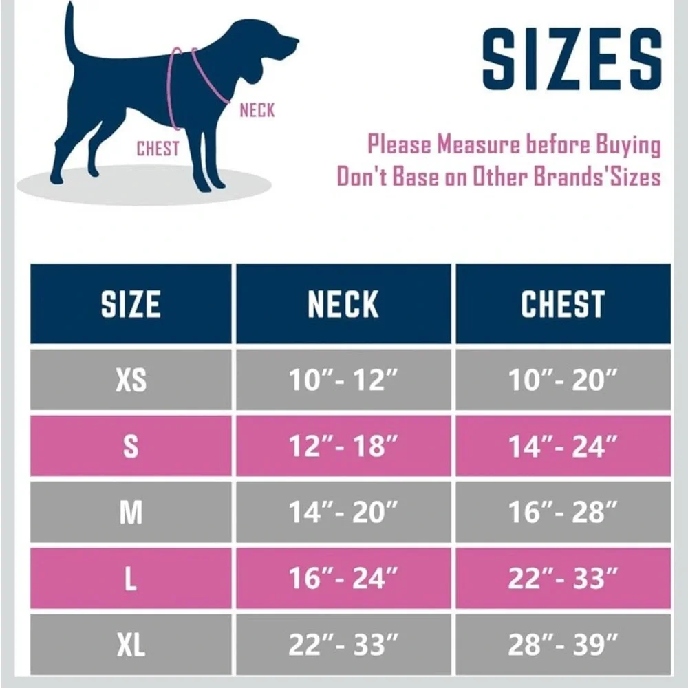 PHOEPET 2019 Upgraded No Pull Dog Harness, Reflective Adjustable Vest S/ 130/DC